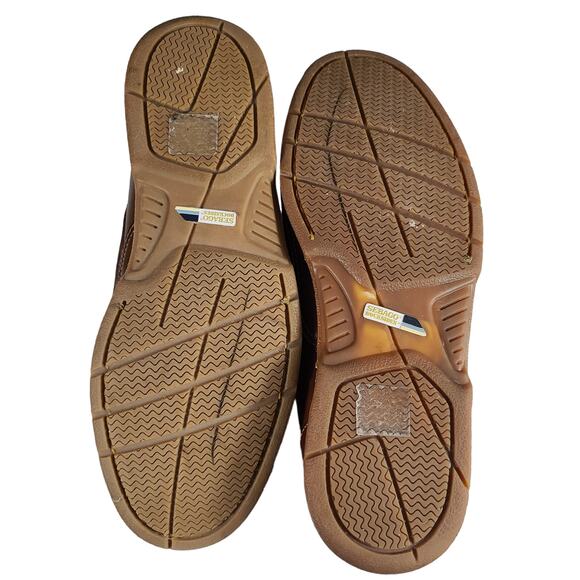 Sebago Brown Leather Docksiders Loafers Men's 8 1/2 ww - Picture 4 of 5